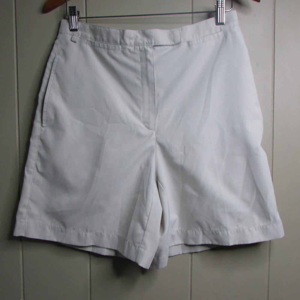 Liz Golf Shorts 10 Tan Flat Front